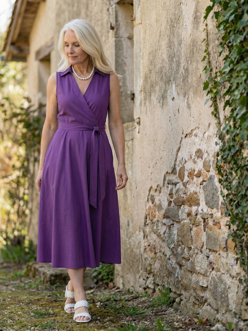 Sennarose | Relaxed Drape Midi Dress