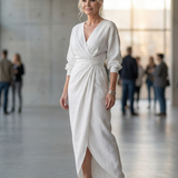 Giandra | Diagonal Drape Maxi Dress
