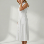 Tesbeth | Stack Button Midi Dress