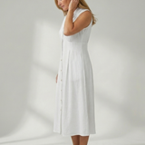 Tesbeth | Stack Button Midi Dress