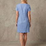 Callabelle | Zip Neck Pocket Detail Knee Length Dress