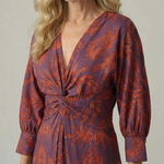 Linnsette | Natural Wrap Midi Dress