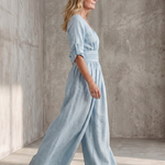 Wrennamae | Cross Front Wide Leg Jumpsuit