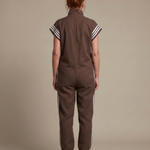 Mirania | Zip Front Stripe Panel Jumpsuit