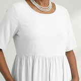 Verdra | Simple Gather Midi Dress