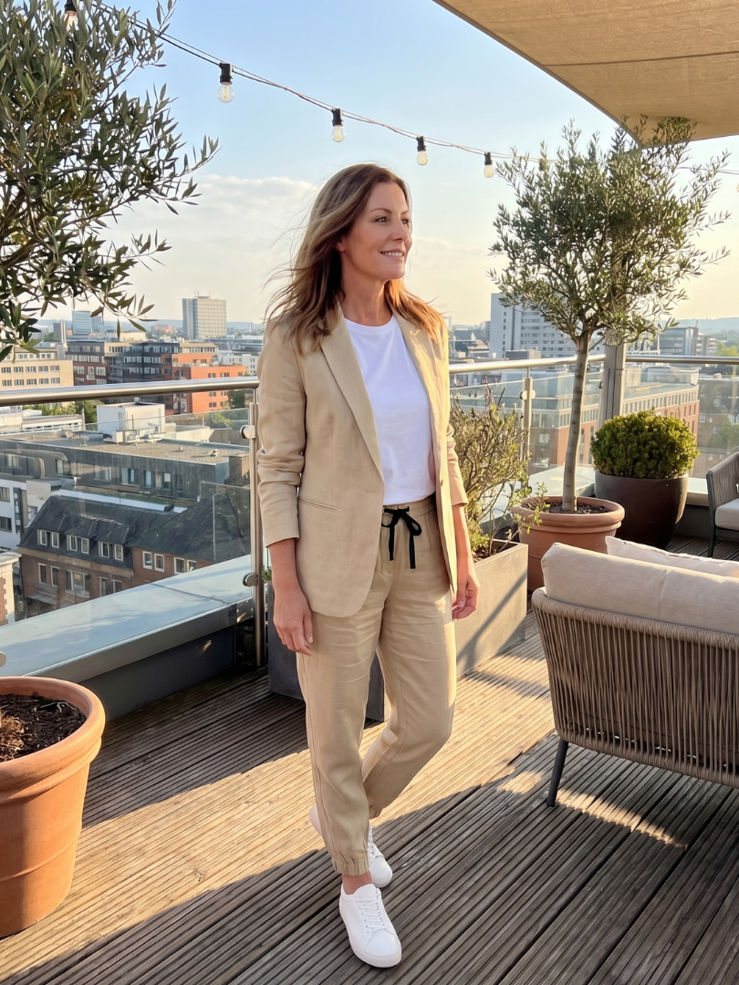 Fiosette | Notch Collar Relaxed Tailored Suit