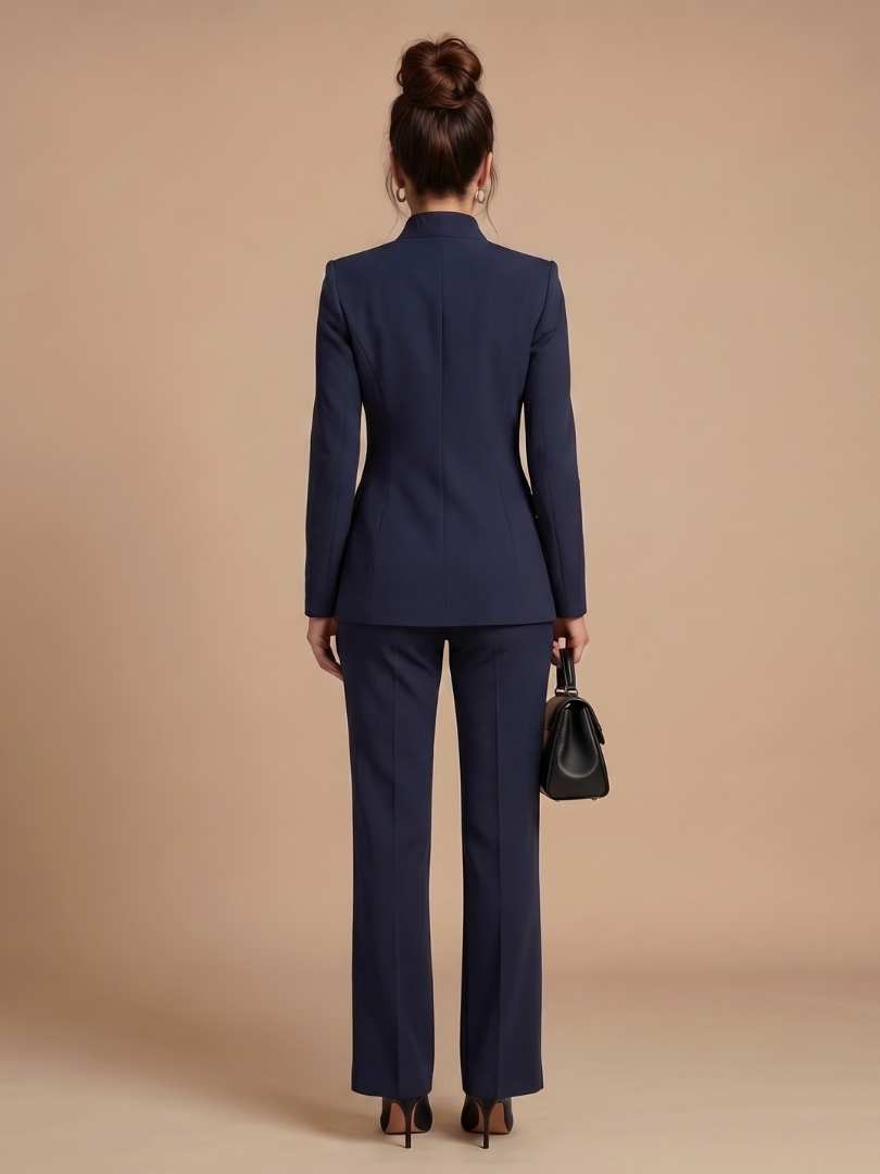 Mirassa | Structured Stand Collar Tailored Suit