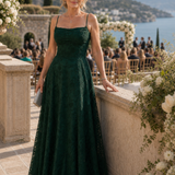 Fiorin | Spaghetti Strap Full Lace Maxi Dress