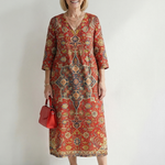 Prundra | Ease Patchwork Midi Dress
