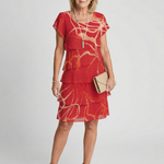 Casine | Soft Abstract Knee Length Dress