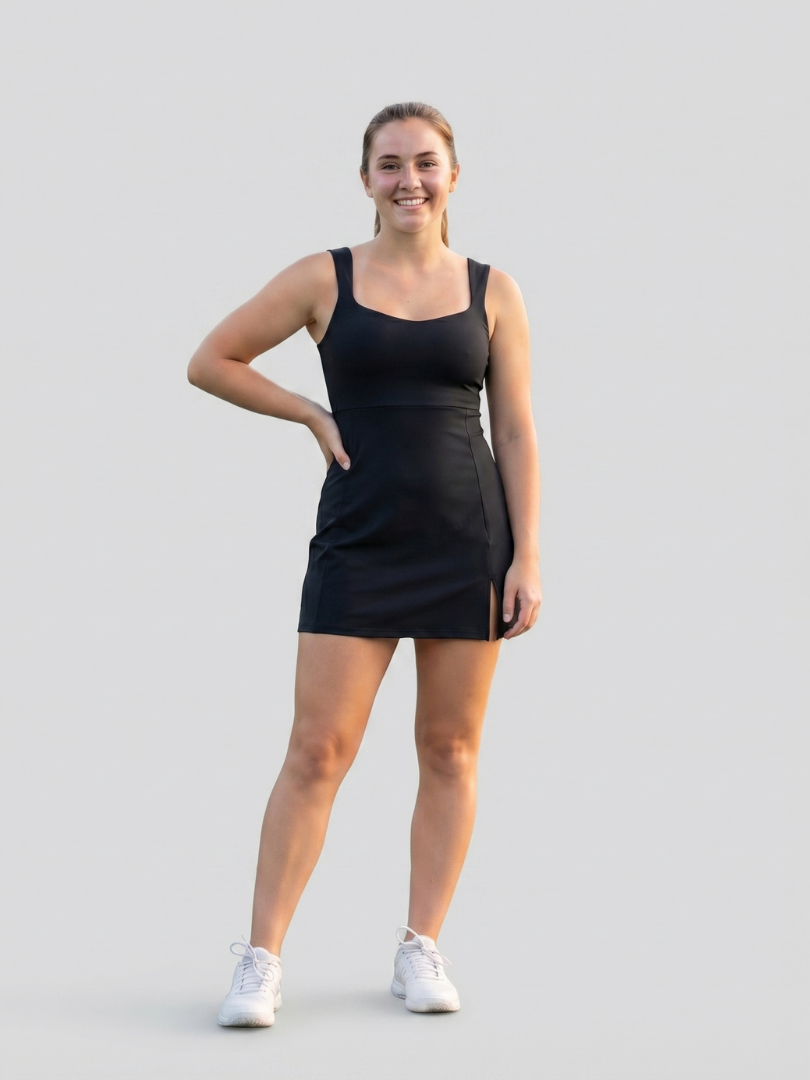 Prulyn | Square Neck Tennis Dress
