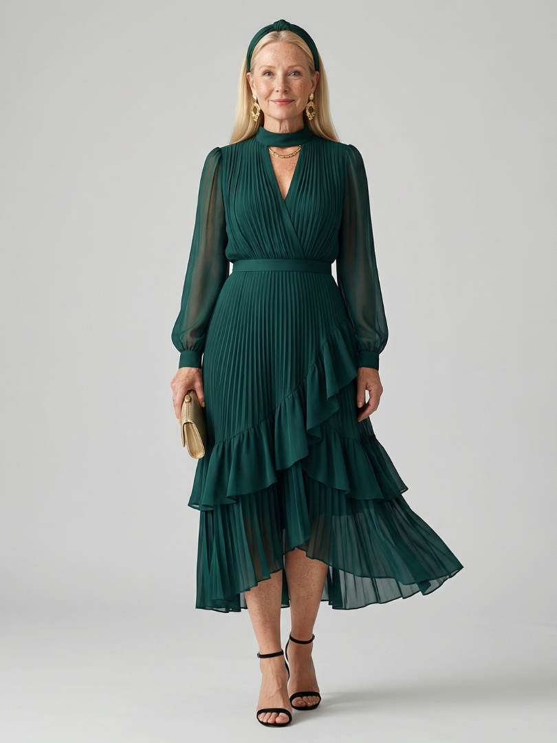 Dahbelle | Fluid Drape Midi Dress