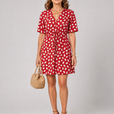 Faelette | Printed Button Front Mini Dress