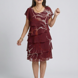 Julmae | Composed Abstract Knee Length Dress