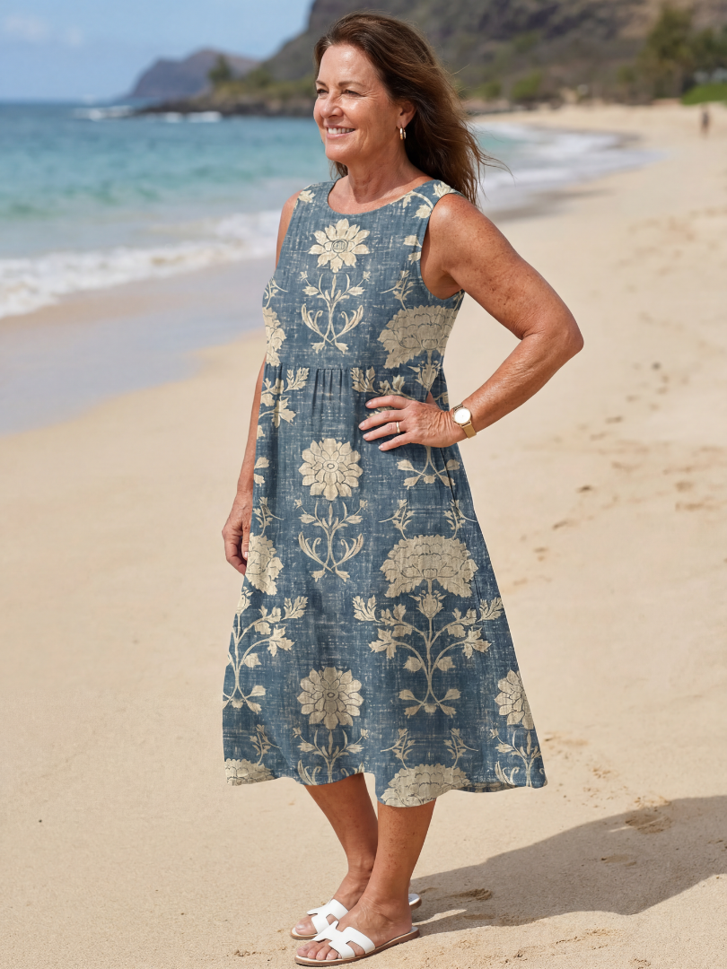 Liandra | Shoreline Floral Midi Dress
