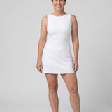 Surirose | Boat Neck Flared Tennis Dress