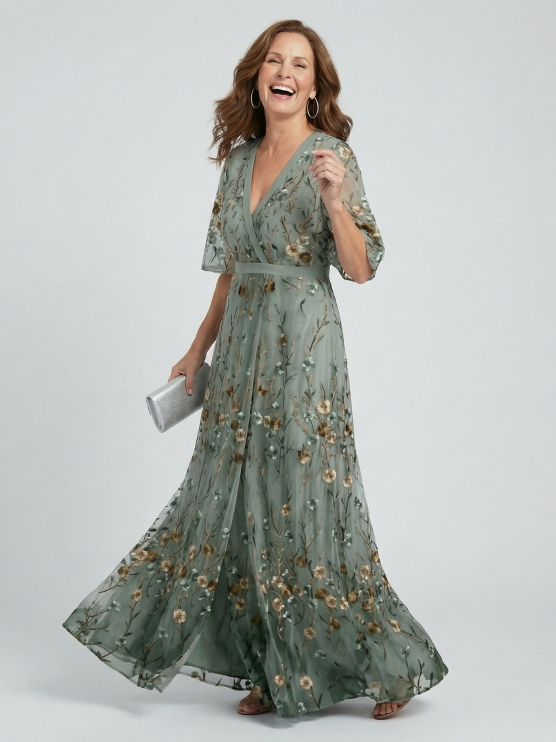 Isana | Halter Bloom Flow Maxi Dress