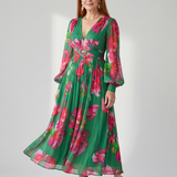 Magdassa | Soft Floral Midi Dress