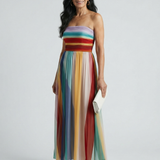 Merdra | Light Stripe Maxi Dress