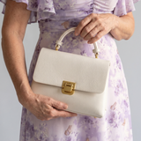 Dalbeth | Structured Top Handle Flap Handbag