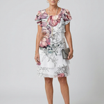 Cormarie | Clean Floral Knee Length Dress