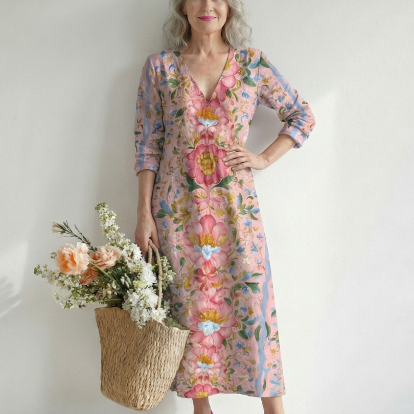 Mirana | Light Form Floral Midi Dress