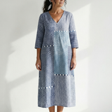 Odania | Fit Patchwork Midi Dress