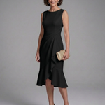 Wrennala | Sleeveless Wrap Detail Midi Dress