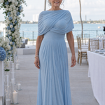 Larnia | One Shoulder Draped Bodice Maxi Dress