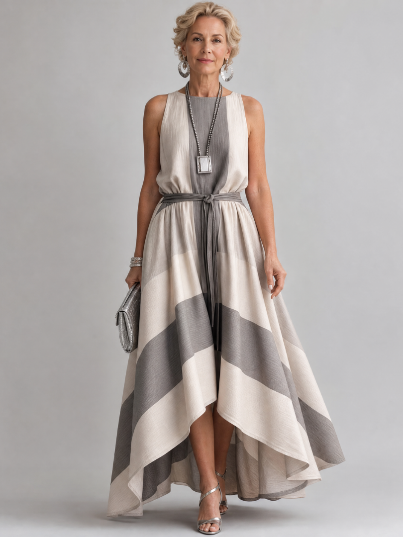 Willora | Sleeveless High Low Midi Dress