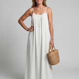 Lunine | Gathered Neckline Silhouette Loose Lounge Dress