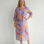 Norbelle | Abstract Floral Midi Dress