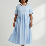 Verdra | Simple Gather Midi Dress