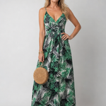 Thaletta | Sleeveless Floral Print Midi Dress