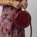 Fiolia | Round Zip Crossbody Shoulder Bag