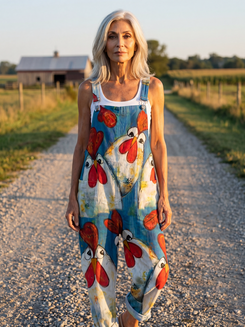 Odawen | Playful Motif Jumpsuit