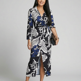 Sabnia | Relaxed Wrap Midi Dress