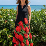 Dalsia | Soft Rose Maxi Dress