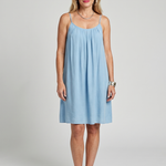 Maemarie | Spaghetti Strap Open Back Knee Length Dress