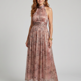 Fleurina | Textured Finish Sleeveless Midi Dress