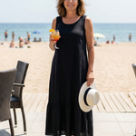 Linna | Easy Drape Midi Dress