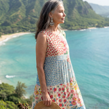 Briala | Coastal Floral Midi Dress