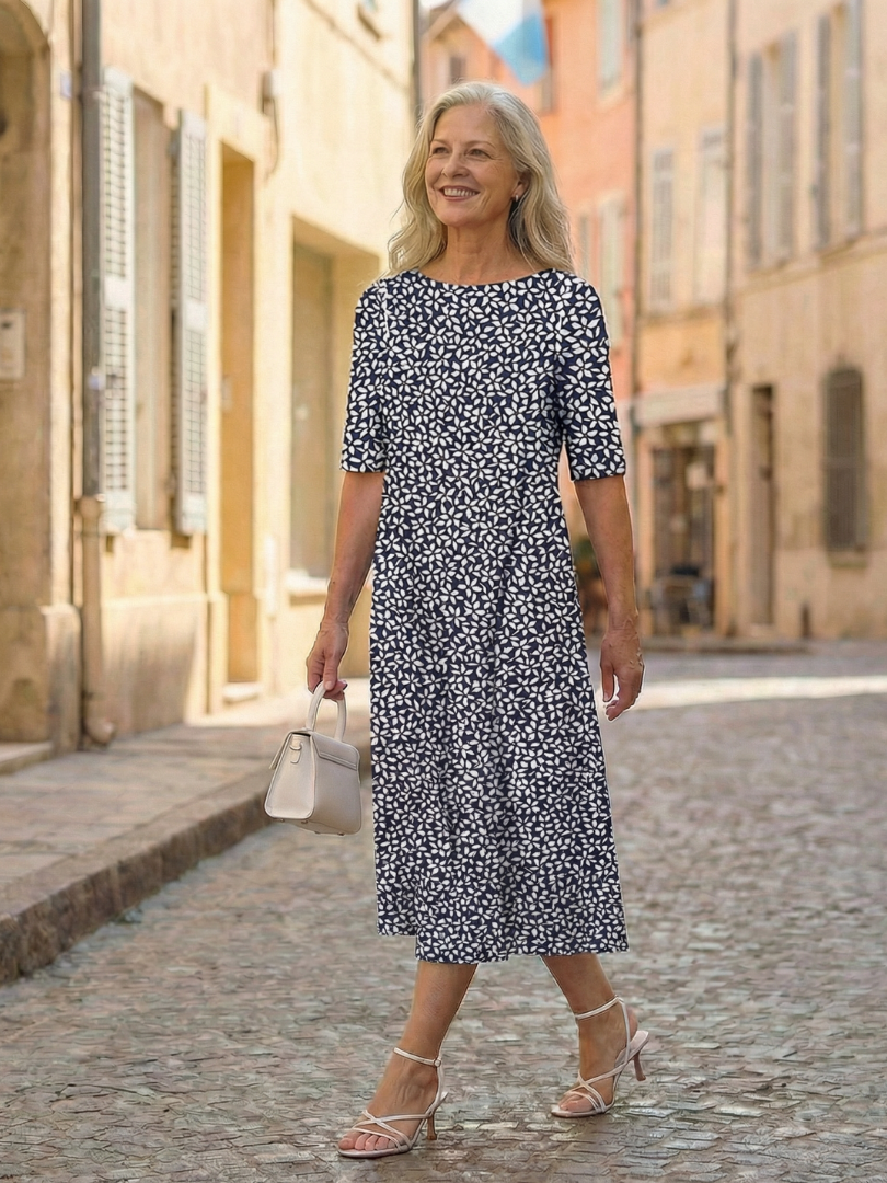 Giana | Coastal Pattern Dress