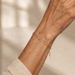 Renlia | Beaded Double Chain Anklet