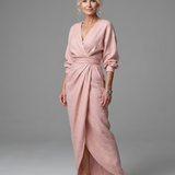 Giandra | Diagonal Drape Maxi Dress