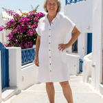 Romysette | Short Sleeve Front Pocket Knee Length Dress