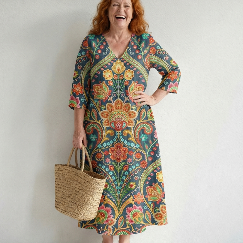 Wilrina | Easy Shape Garden Midi Dress