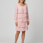 Liana | Clean Layered Knee Length Dress