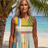 Faemarie | Painted Block Midi Dress