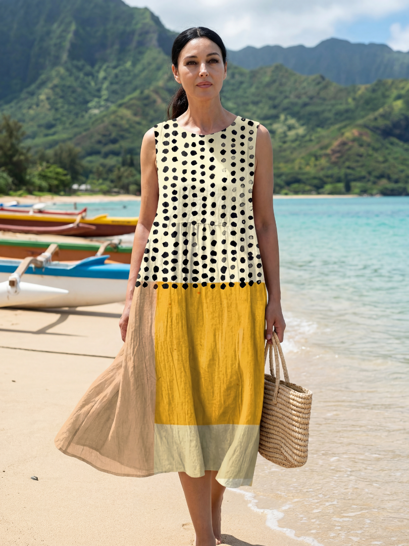 Thalrina | Garden Dot Midi Dress